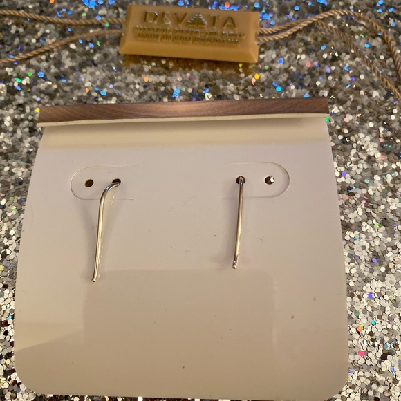 Devata sterling/18kt red crystal drop earrings - Picture 6 of 6